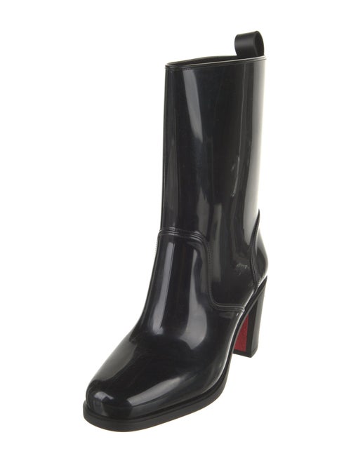 Christian Louboutin Rubber Studded Accents Rain Boots