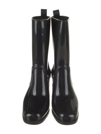 Christian Louboutin Rubber Studded Accents Rain Boots