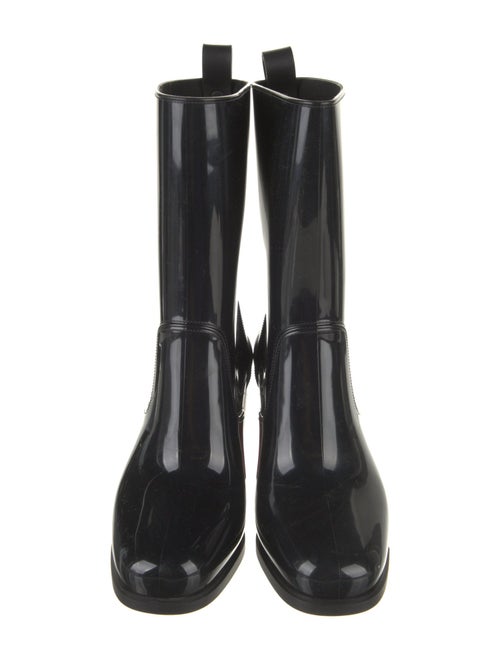 Christian Louboutin Rubber Studded Accents Rain Boots