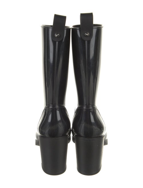 Christian Louboutin Rubber Studded Accents Rain Boots