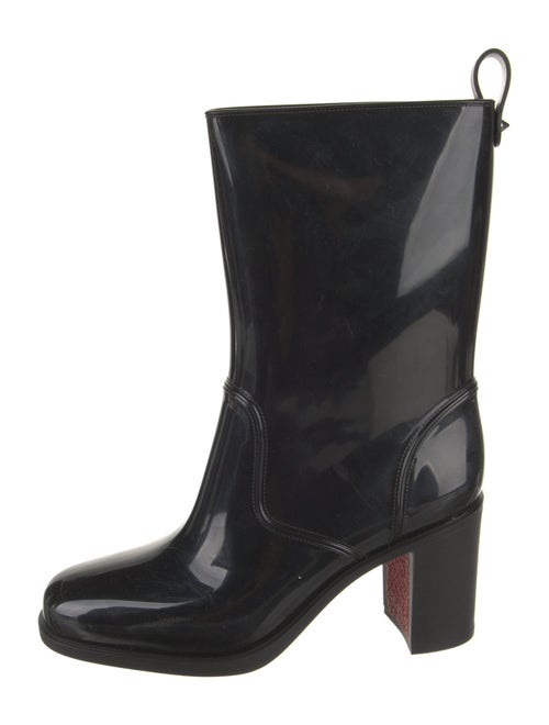 Christian Louboutin Rubber Studded Accents Rain Boots
