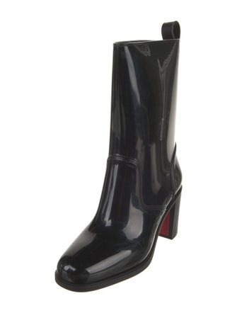 Christian Louboutin Rubber Studded Accents Rain Boots