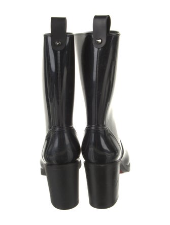 Christian Louboutin Rubber Studded Accents Rain Boots