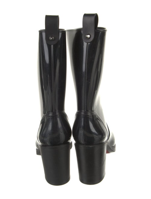 Christian Louboutin Rubber Studded Accents Rain Boots