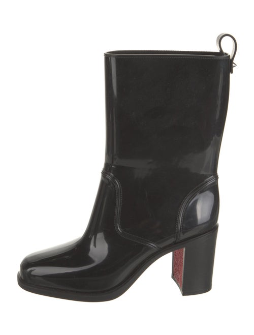Christian Louboutin Rubber Studded Accents Rain Boots
