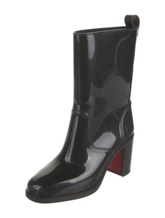 Christian Louboutin Rubber Studded Accents Rain Boots