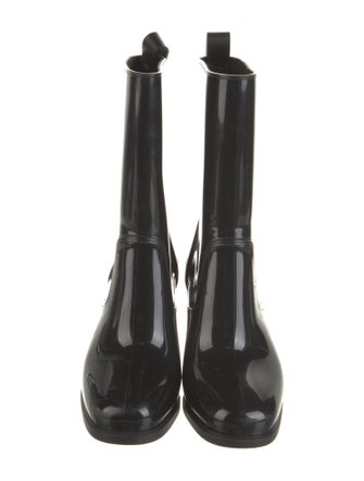 Christian Louboutin Rubber Studded Accents Rain Boots
