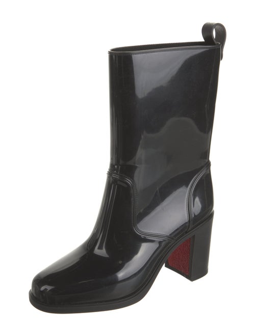 Christian Louboutin Rubber Studded Accents Rain Boots