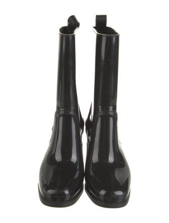 Christian Louboutin Rubber Studded Accents Rain Boots