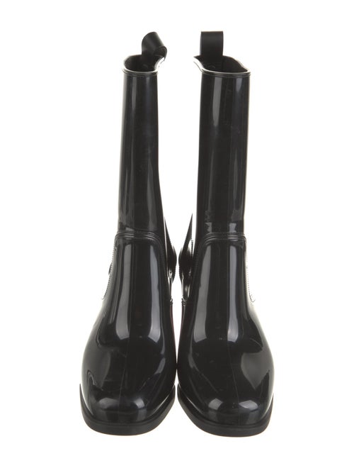 Christian Louboutin Rubber Studded Accents Rain Boots