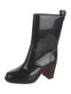 Christian Louboutin Rubber Studded Accents Rain Boots