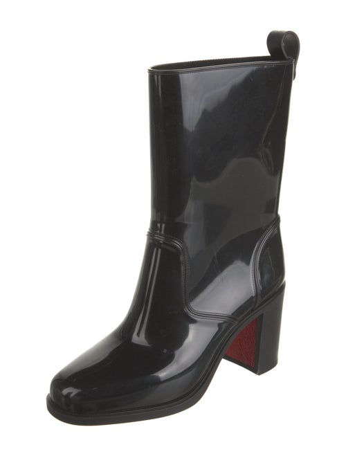 Christian Louboutin Rubber Studded Accents Rain Boots