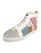 Christian Louboutin Spike Accents Canvas Sneakers