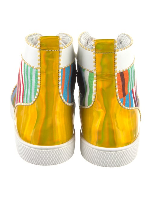Christian Louboutin Spike Accents Canvas Sneakers
