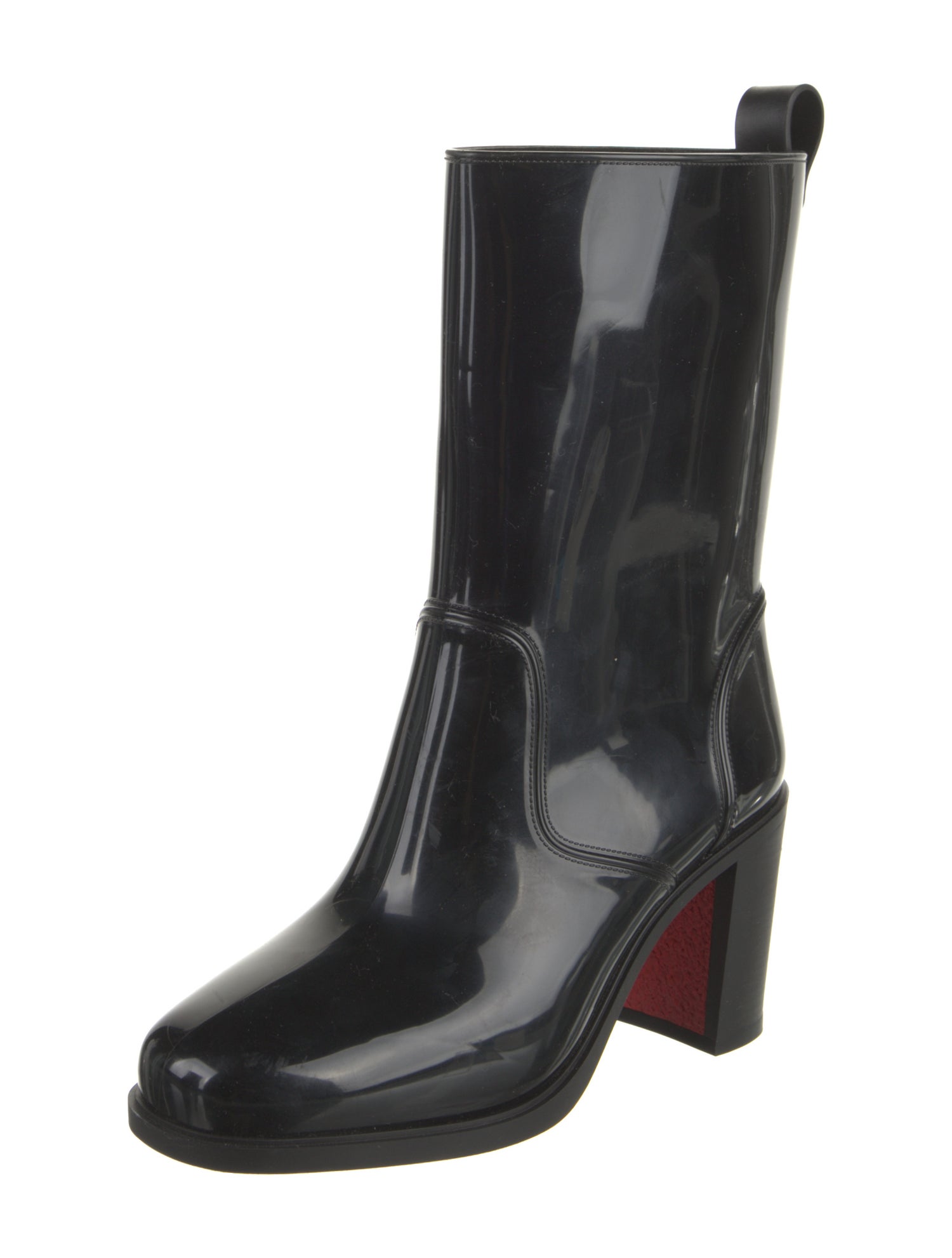 Christian Louboutin Rockstud Spike Rubber Rain Boots
