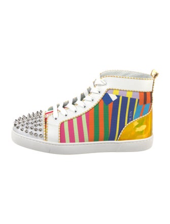 Christian Louboutin Canvas Striped Sneakers