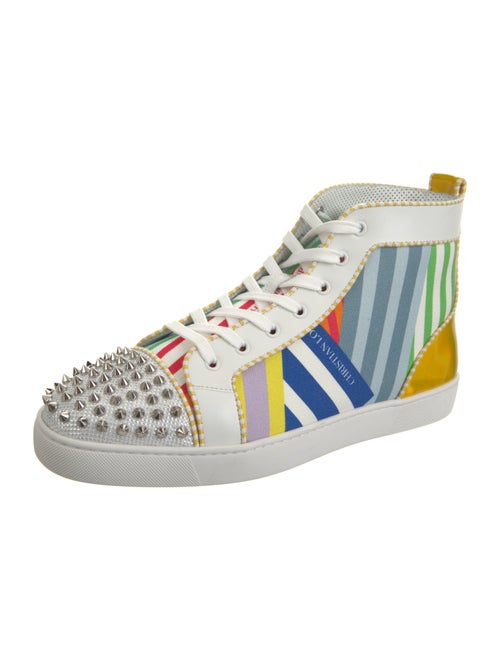 Christian Louboutin Canvas Striped Sneakers