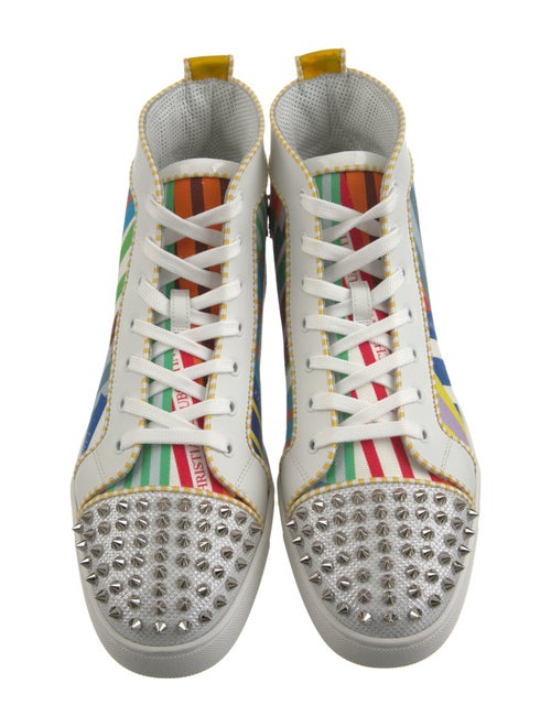 Christian Louboutin Canvas Striped Sneakers