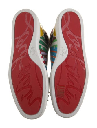 Christian Louboutin Canvas Striped Sneakers