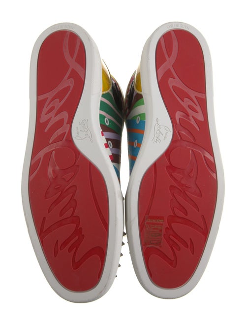 Christian Louboutin Canvas Striped Sneakers
