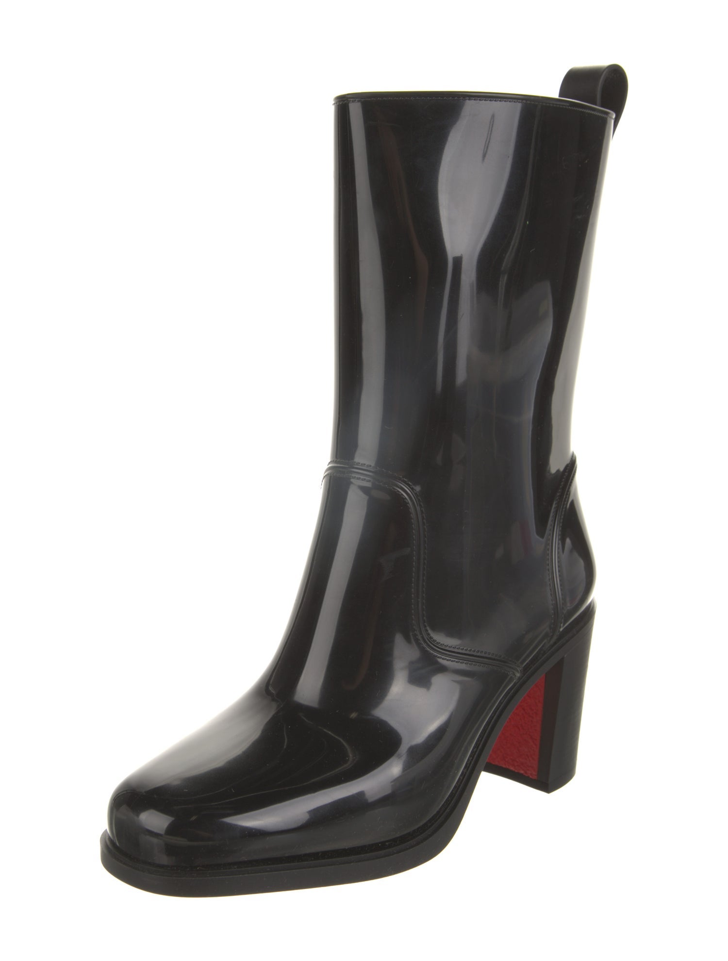 Christian Louboutin Rockstud Spike Rubber Rain Boots
