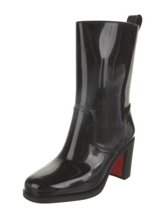 Christian Louboutin Rockstud Spike Rubber Rain Boots