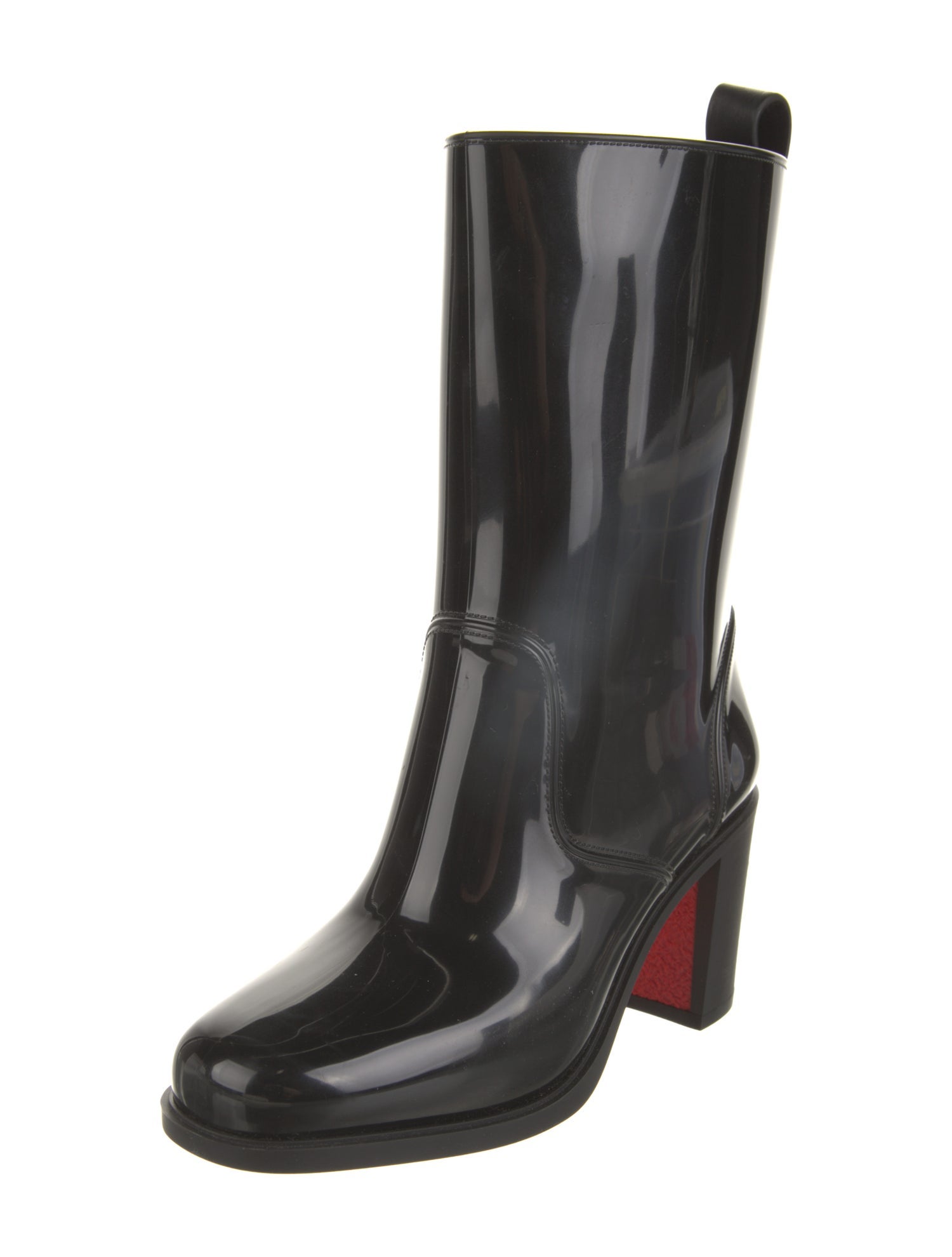 Christian Louboutin Rockstud Spike Rubber Rain Boots