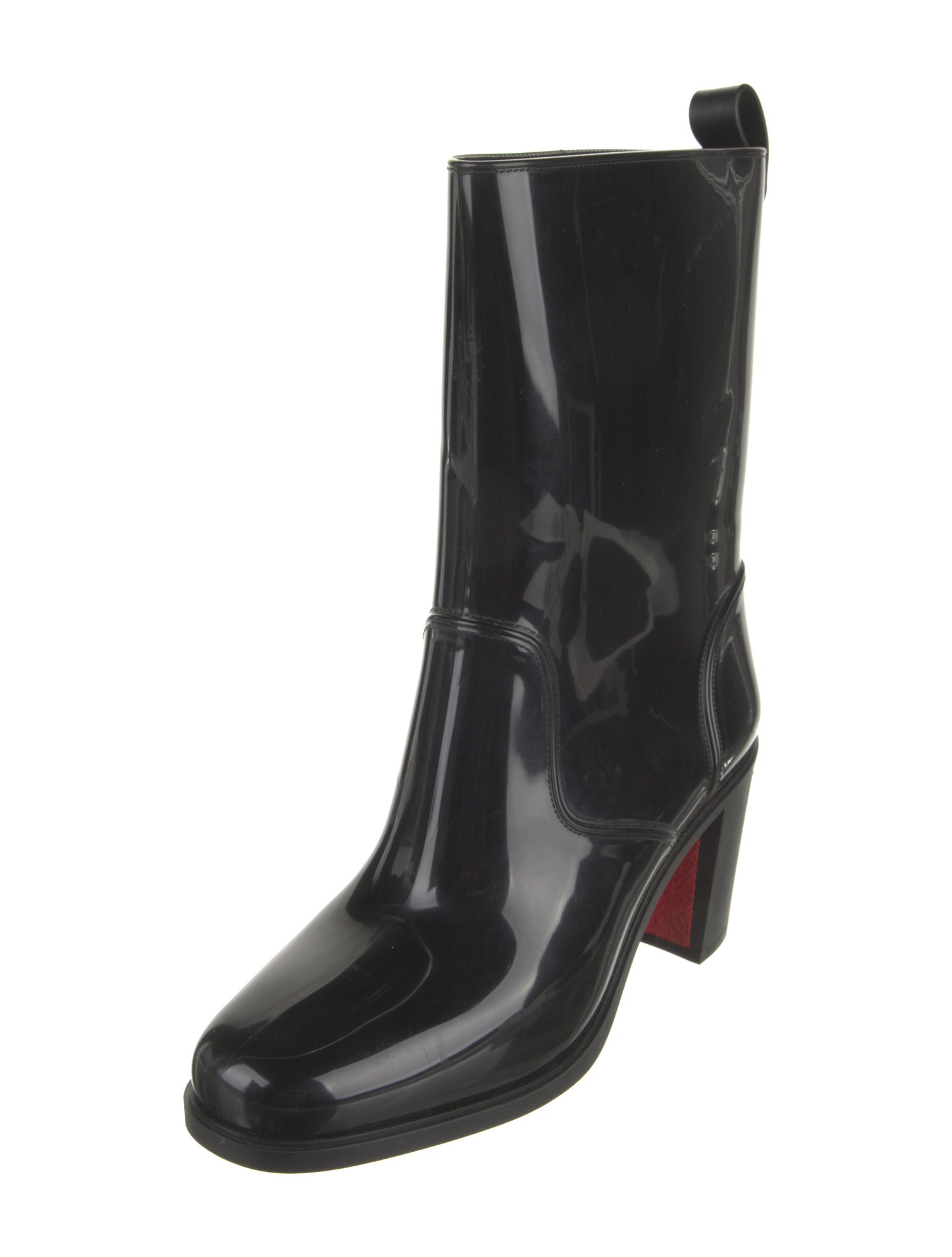 Christian Louboutin Rockstud Spike Rubber Rain Boots