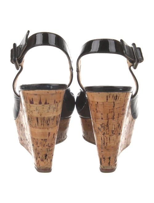 Christian Louboutin Patent Leather Slingback Sandals
