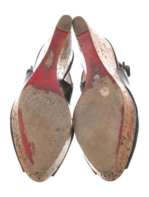 Christian Louboutin Patent Leather Slingback Sandals