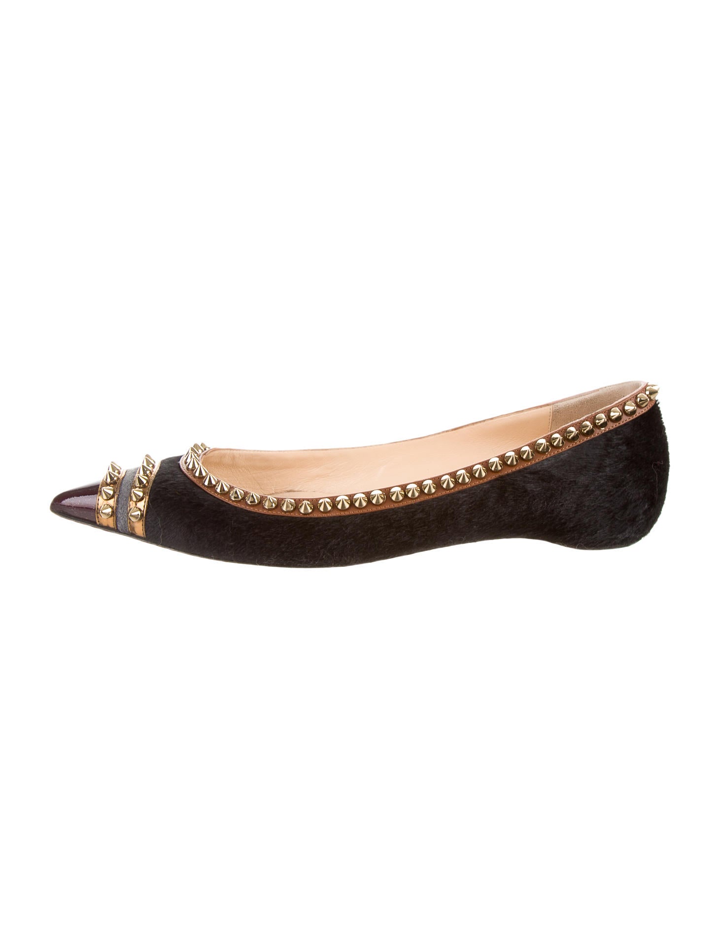 spike flat shoes christian louboutin ponyhair spike flats shoes spike flat shoes christian louboutin ponyhair spike flats shoes