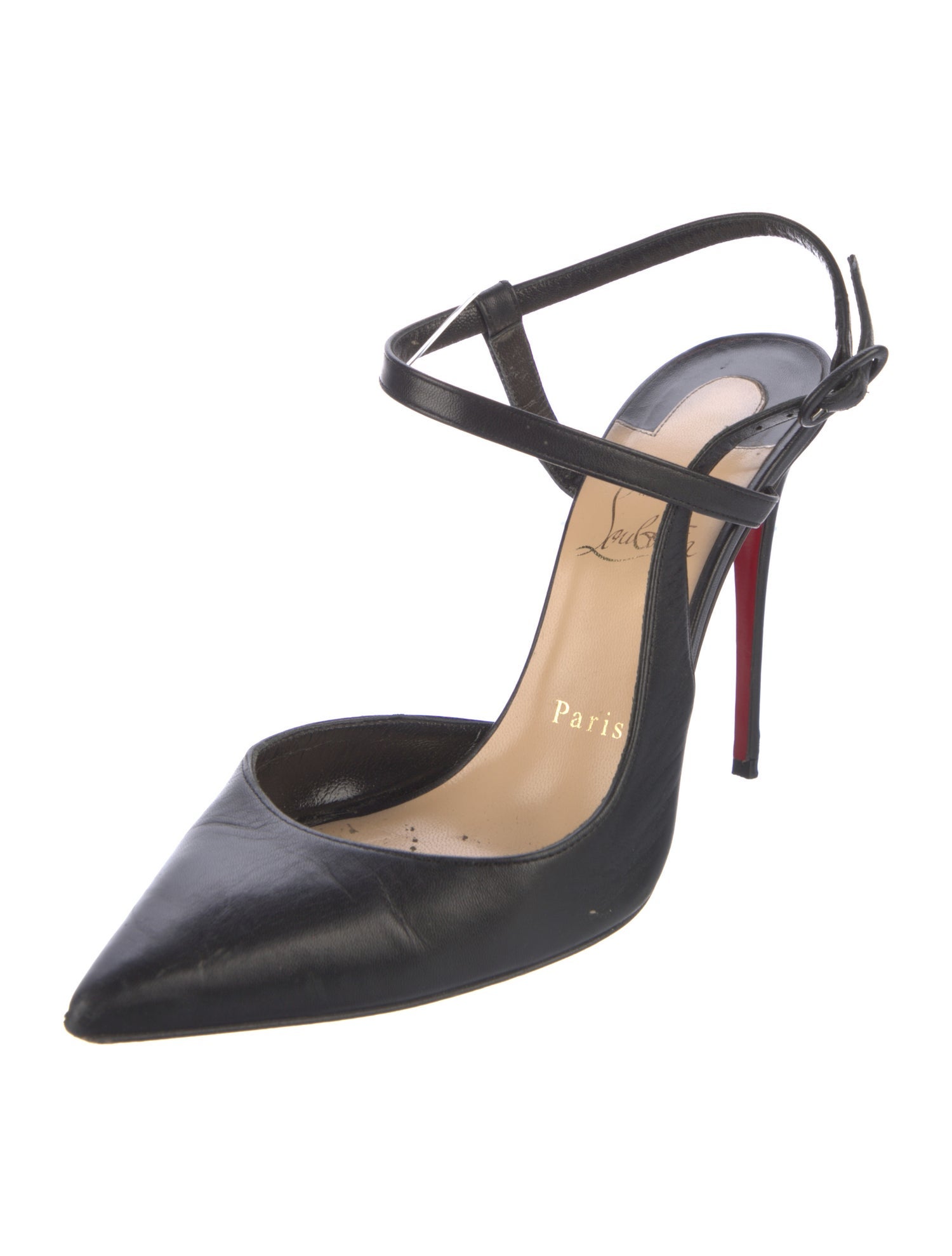 Christian Louboutin Leather Slingback Pumps