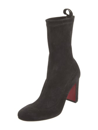 Christian Louboutin Suede Sock Boots
