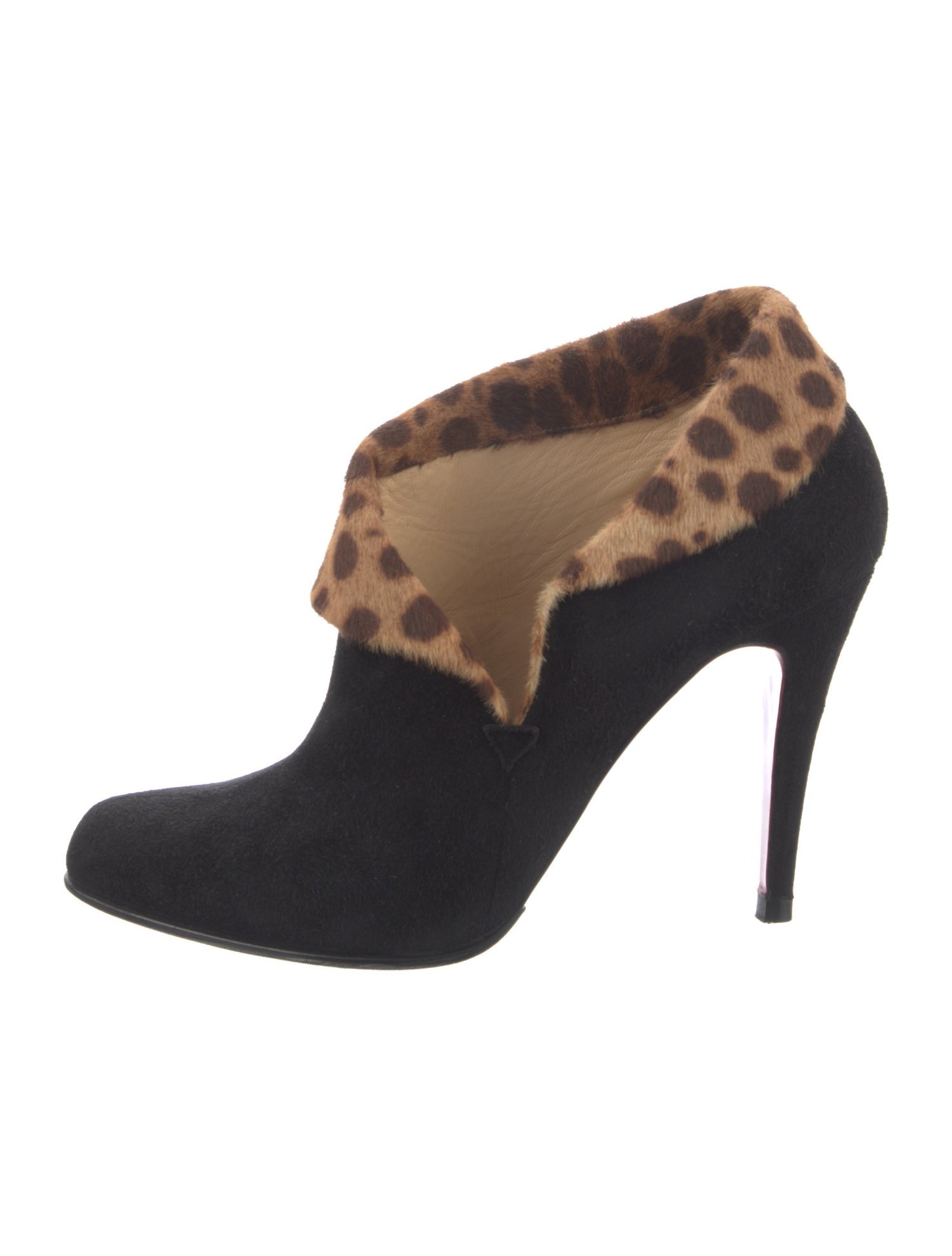Christian Louboutin Suede Animal Print Pumps