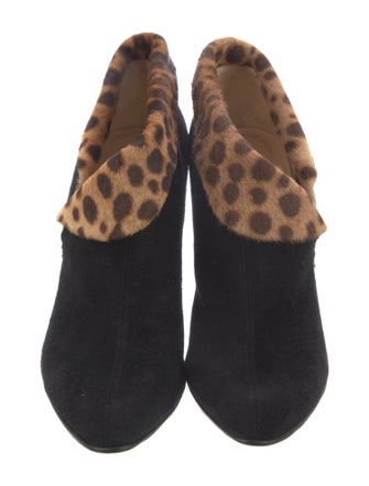 Christian Louboutin Suede Animal Print Pumps