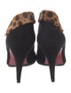 Christian Louboutin Suede Animal Print Pumps