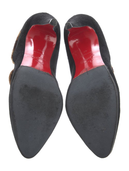 Christian Louboutin Suede Animal Print Pumps