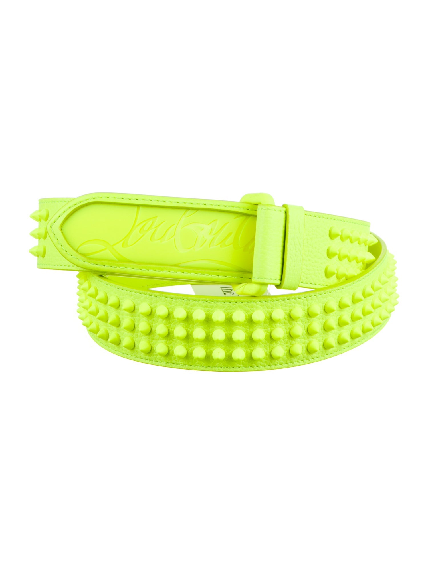 Christian Louboutin Leather Studded Accents Belt Kit