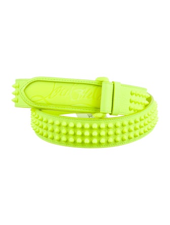 Christian Louboutin Leather Studded Accents Belt Kit
