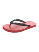 Christian Louboutin Spike Accents Rubber Flip Flops