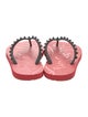 Christian Louboutin Spike Accents Rubber Flip Flops
