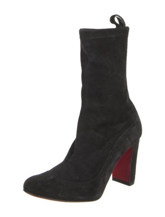 Christian Louboutin Suede Sock Boots