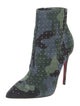 Christian Louboutin Suede Printed Boots