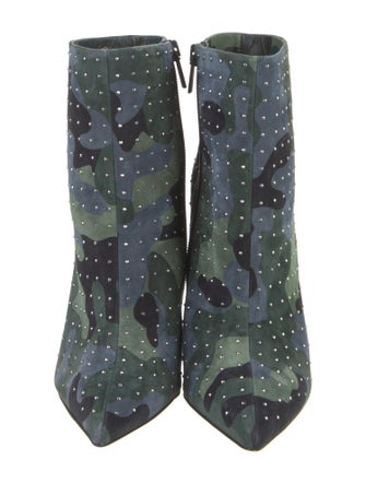 Christian Louboutin Suede Printed Boots