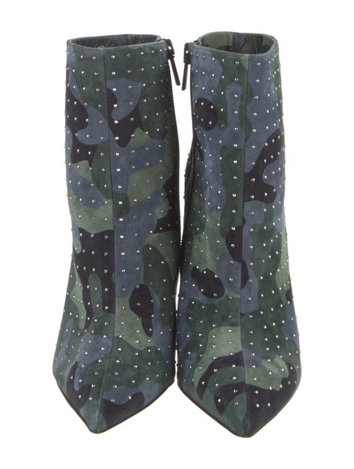 Christian Louboutin Suede Printed Boots