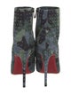 Christian Louboutin Suede Printed Boots