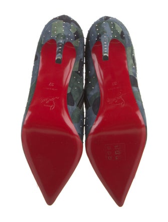Christian Louboutin Suede Printed Boots