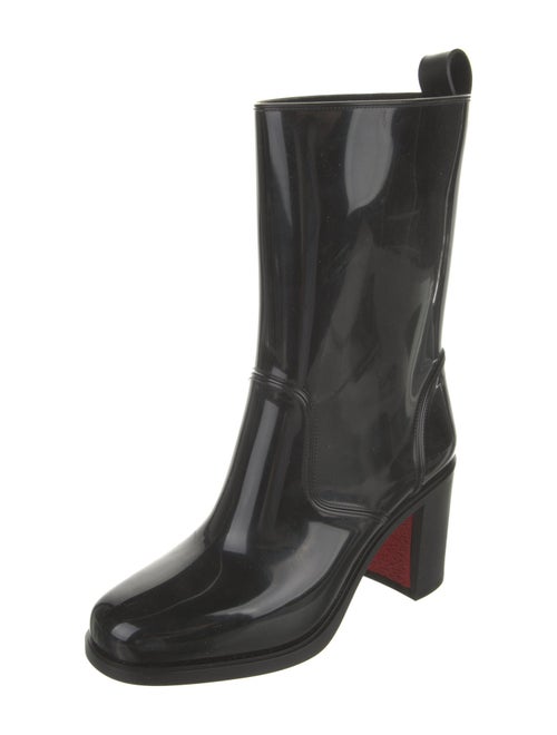 Christian Louboutin Rubber Studded Accents Rain Boots