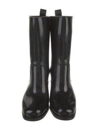 Christian Louboutin Rubber Studded Accents Rain Boots