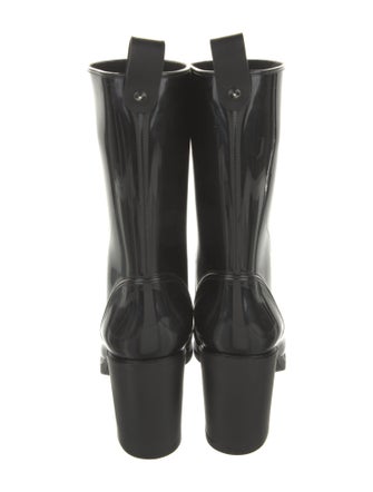 Christian Louboutin Rubber Studded Accents Rain Boots
